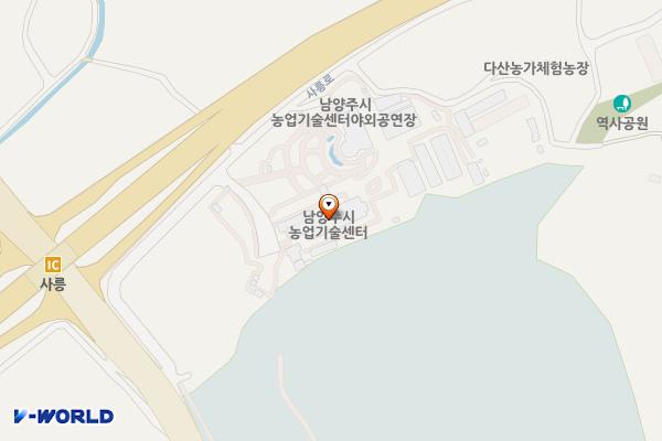 남양주시농업기술센터 위치 지도 — 경기도 남양주시 진건읍 사릉로 234-46
