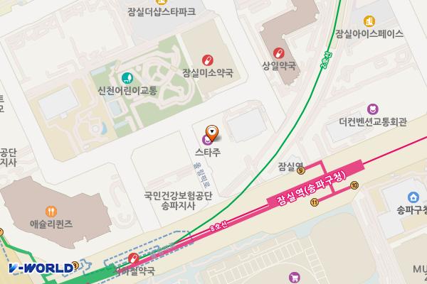서울 신천동 한국루터회관 위치 지도 — 서울특별시 송파구 올림픽로35다길 42