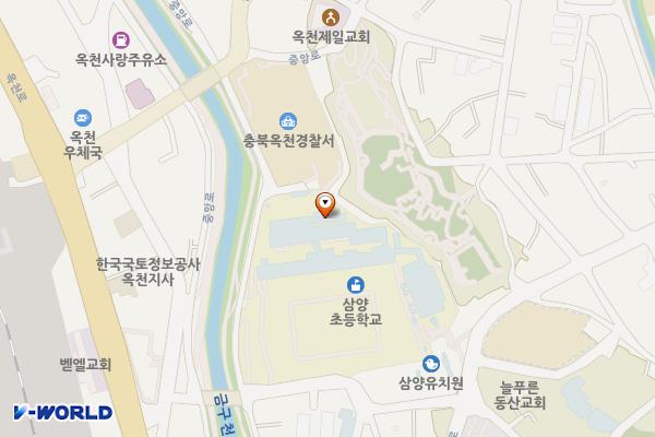 충북 옥천군 삼양초등학교 위치 지도 — 충청북도 옥천군 옥천읍 성암1길 9