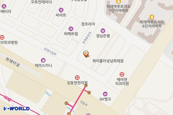 경기 성남시 힘찬프라자 위치 지도 — 경기도 성남시 수정구 위례광장로 21-13
