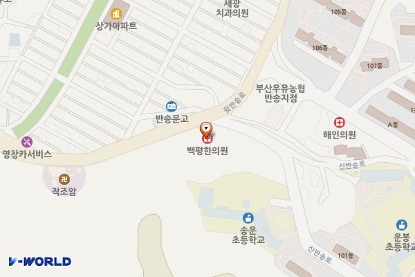 부산 해운대구 케이티반송빌딩 위치 지도 — 부산광역시 해운대구 윗반송로 64