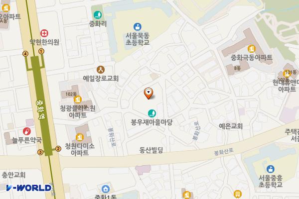 중화1동공영주차장 위치 지도 — 서울 중랑구 동일로136길 33
