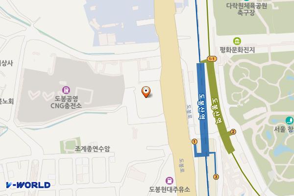 서울 도봉구 도봉산역환승주차장 위치 지도 — 서울특별시 도봉구 도봉로 955