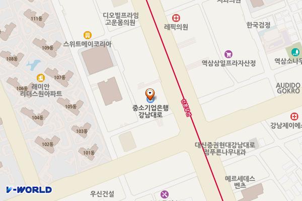 서울 서초구 서초현대렉시온 위치 지도 — 서울특별시 서초구 강남대로 305