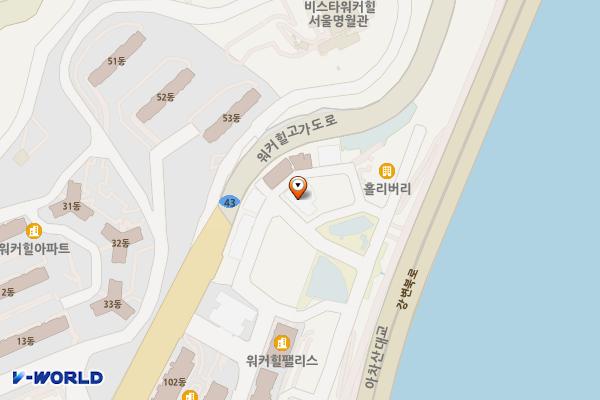 서울 광진구 효성리버카운티오피스텔 위치 지도 — 서울특별시 광진구 아차산로78길 56