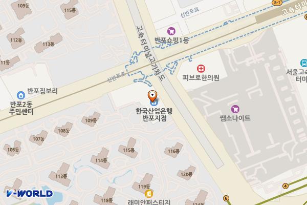 반포래미안퍼스티지중심상가 위치 지도 — 서울특별시 서초구 반포대로 287