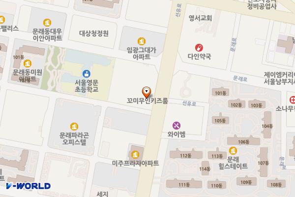문래아카데미 위치 지도 — 서울특별시 영등포구 선유로 59