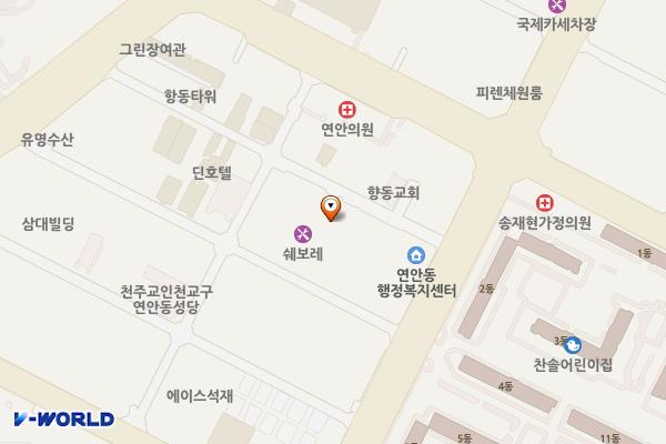 인천고려스포렉스 위치 지도 — 인천광역시 제물포구 연안부두로43번길 18
