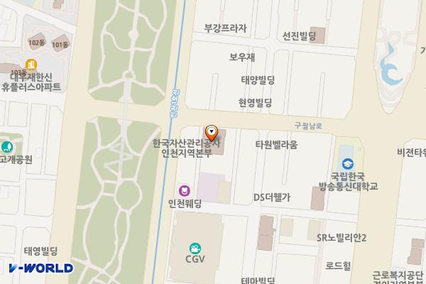 하늘지움2차 위치 지도 — 인천광역시 남동구 구월남로 116