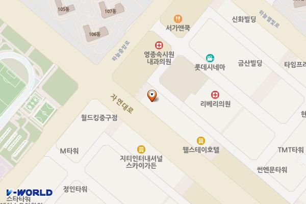 영종비젼프라자2 위치 지도 — 인천광역시 영종구 자연대로 40