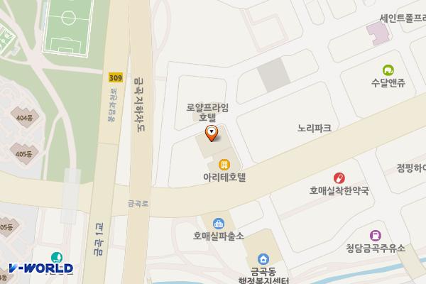 주식회사서정월드 위치 지도 — 경기도 수원시 권선구 금곡로197번길 13