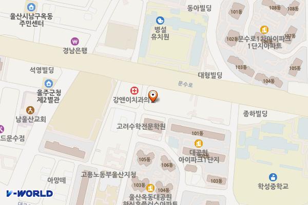 대륙골프프라자 위치 지도 — 울산광역시 남구 문수로 396