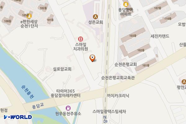 순천광양축산업협동조합 위치 지도 — 전남광주통합특별시 순천시 용당삼산로 14