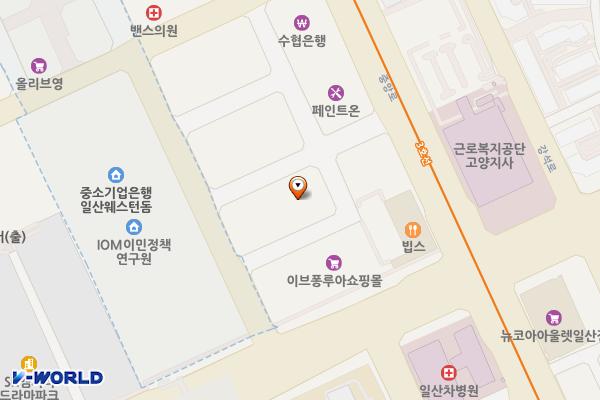 라이저오피스텔 위치 지도 — 경기도 고양시 일산동구 정발산로42번길 38