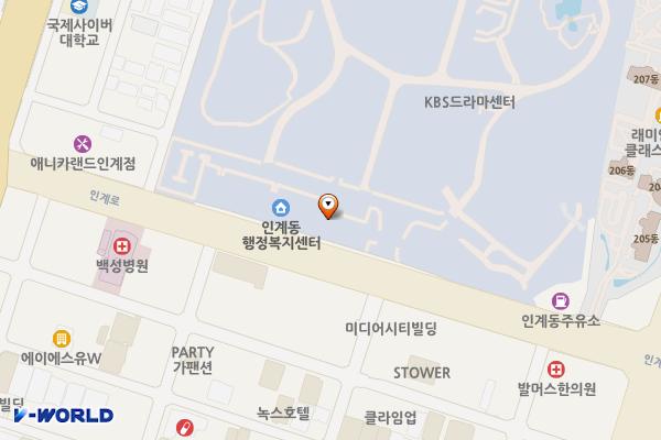 kbs수원센터 위치 지도 — 경기도 수원시 팔달구 인계로 123