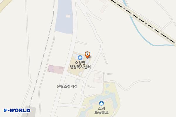 세종특별자치시소정면행정복지센터 위치 지도 — 세종특별자치시 소정면 소정구길 204