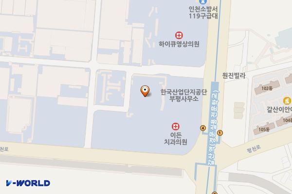 부평우림라이온스밸리 위치 지도 — 인천광역시 부평구 부평대로 283