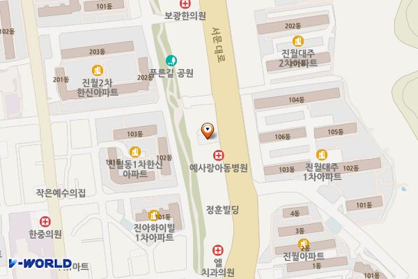 광주 남구 서남광산수도사업소(광주광역시상수도사업본부) 위치 지도 — 전남광주통합특별시 남구 서문대로 685