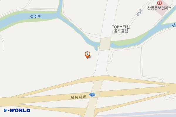 경북 구미시 구미우돈가 위치 지도 — 경상북도 구미시 산동읍 강동로 1019-30