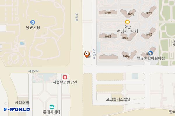 충남 당진시 당진우리신협 위치 지도 — 충청남도 당진시 동부로 22