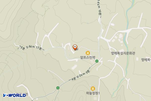 충북 보은군 천년의하루 위치 지도 — 충청북도 보은군 속리산면 삼가구병길 180-10