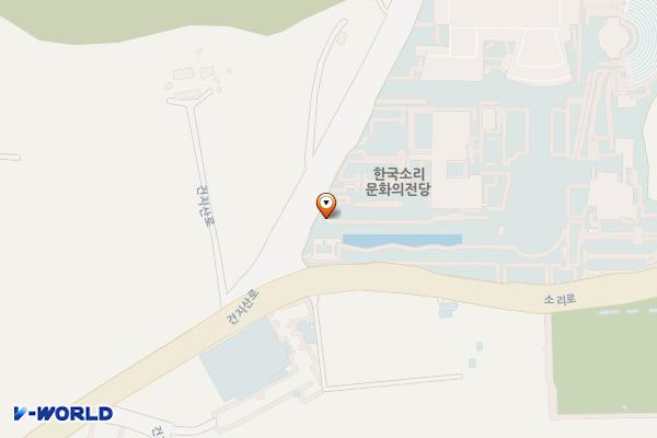 전북 전주시 한국소리문화의전당 위치 지도 — 전북특별자치도 전주시 덕진구 소리로 31