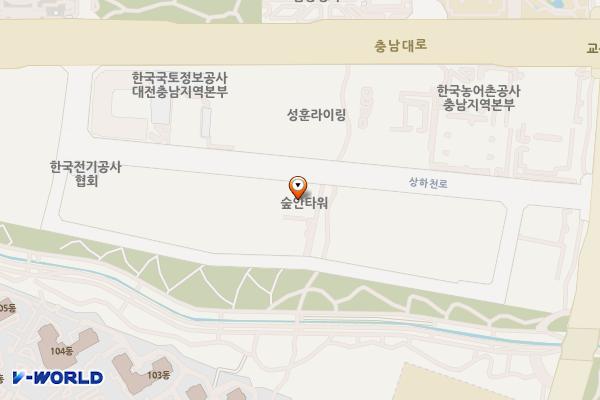 충남 홍성군 홍성숲안타워오피스텔 위치 지도 — 충청남도 홍성군 홍북읍 상하천로 34