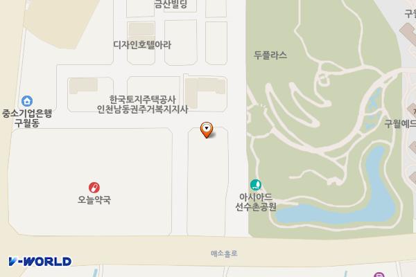 인천 남동구 구월테크노밸리A동 위치 지도 — 인천광역시 남동구 선수촌공원로17번길 1