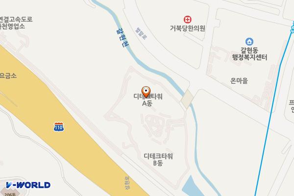 경기 과천시 디테크타워과천 위치 지도 — 경기도 과천시 과천대로7길 33