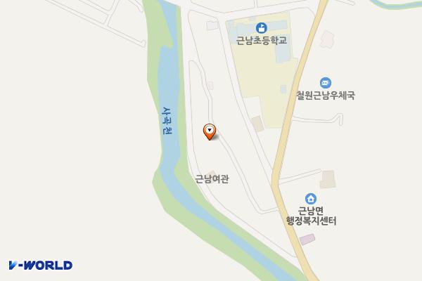 육단리주차장 위치 지도 — 강원특별자치도 철원군 근남면 육단리 280-2