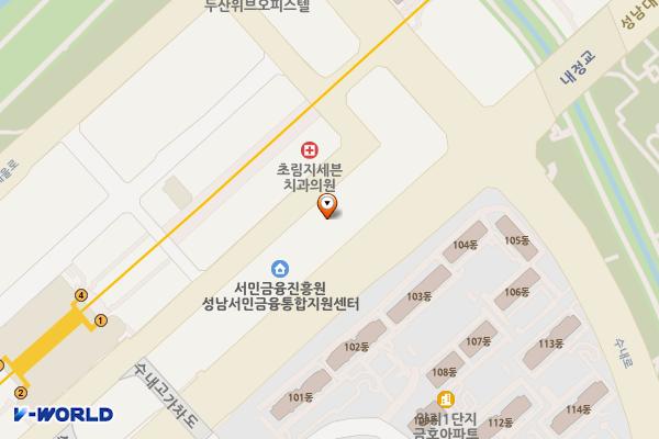 조이시티타워 위치 지도 — 경기도 성남시 분당구 황새울로258번길 25