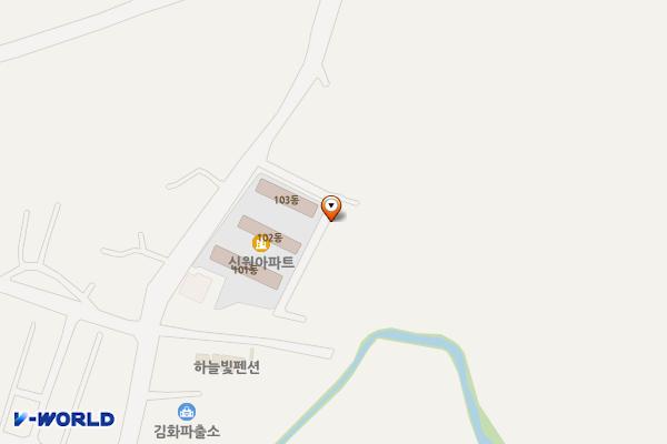 신원아파트주차장 위치 지도 — 강원특별자치도 철원군 서면 와수리 871-13