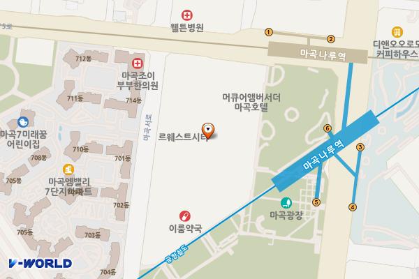 BMW차징스테이션 르웨스트시티 by한독모터스시티 by한독모 위치 지도 — 서울특별시 강서구 마곡중앙로 143