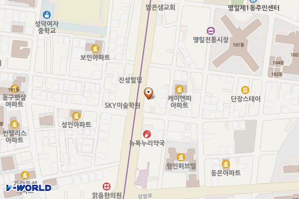 이노센스빌딩 위치 지도 — 서울특별시 강동구 양재대로 1596