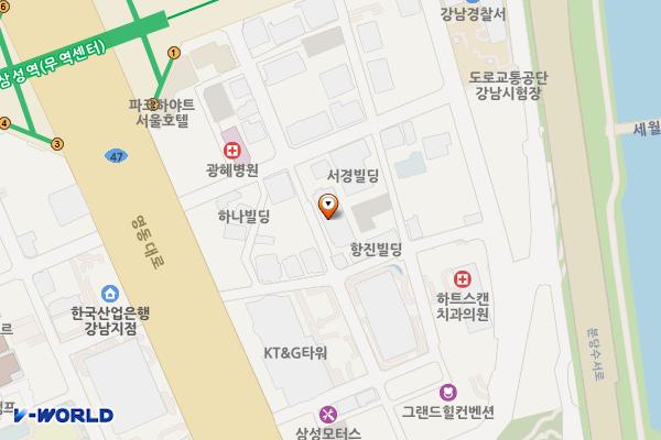 세아아인스 위치 지도 — 서울특별시 강남구 테헤란로104길 21