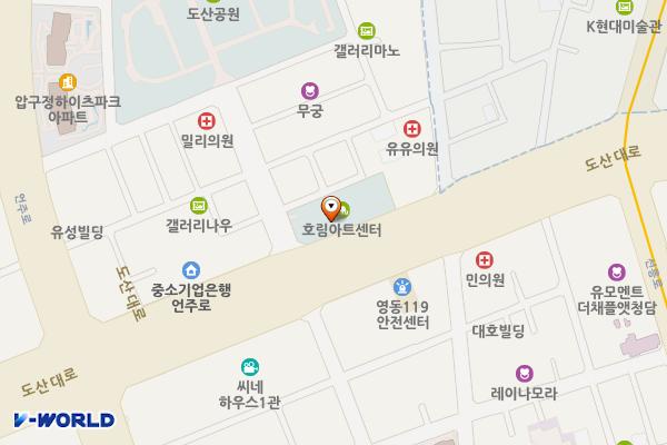 호림아트센터1빌딩 위치 지도 — 서울특별시 강남구 도산대로 317