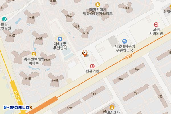 성보2빌딩 위치 지도 — 서울특별시 강남구 남부순환로 2911-1