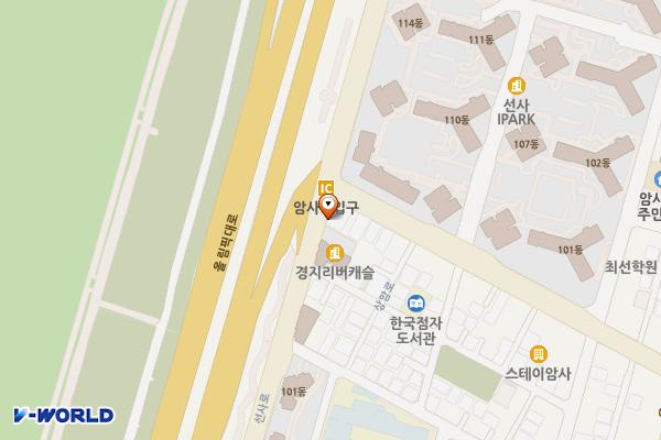 제이엘리버팰리스 위치 지도 — 서울특별시 강동구 상암로 2