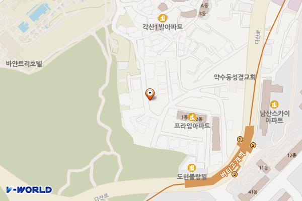 갤러리하우스 위치 지도 — 서울특별시 중구 동호로17길 241