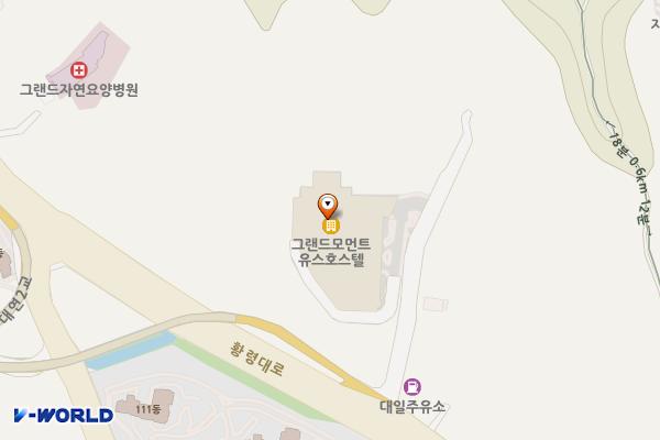 그랜드모먼트유스호스텔청소년수련관 위치 지도 — 부산광역시 남구 황령대로 401-9