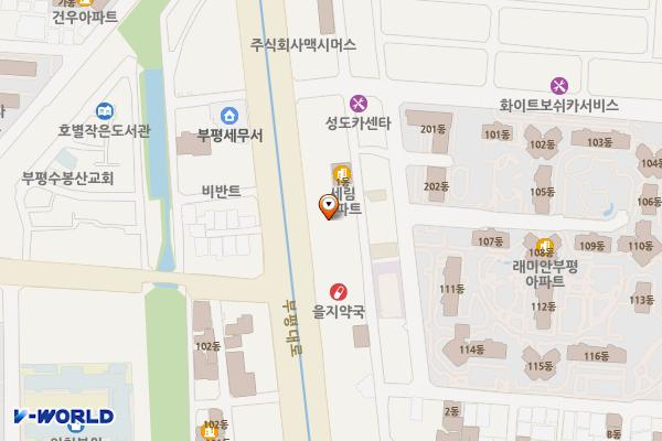 신일유스테이션오피스텔 위치 지도 — 인천광역시 부평구 부평대로 138