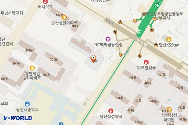 삼성쉐르빌오피스텔 위치 지도 — 서울특별시 영등포구 당산로45길 1
