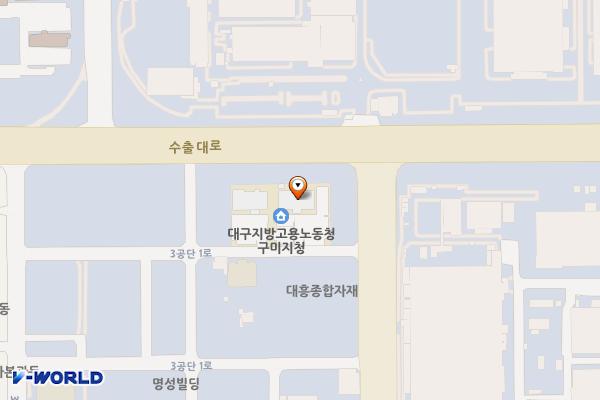 대구지방고용노동청 위치 지도 — 경상북도 구미시 3공단1로 312-27