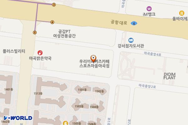 파인스퀘어 위치 지도 — 서울특별시 강서구 마곡중앙4로 22