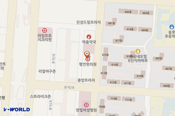 신명빌딩 위치 지도 — 경기도 안산시 단원구 광덕동로 67