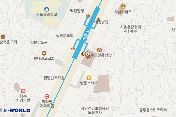 삼성쉐르빌퍼스티오피스텔 위치 지도 — 서울특별시 도봉구 도봉로 476