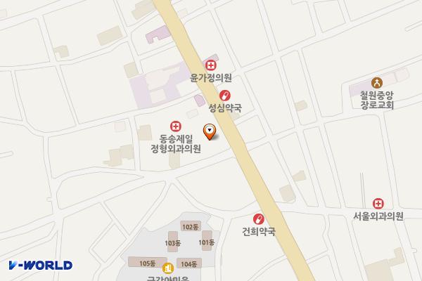 동송택시부주차장 위치 지도 — 강원특별자치도 철원군 동송읍 이평리 680-2