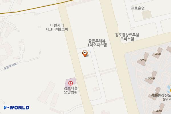 스위트엠아크라시티1차오피스텔 위치 지도 — 경기도 김포시 김포한강10로133번길 76