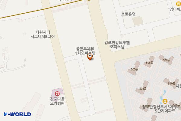 스위트엠아크라시티2차오피스텔 위치 지도 — 경기도 김포시 김포한강10로133번길 82