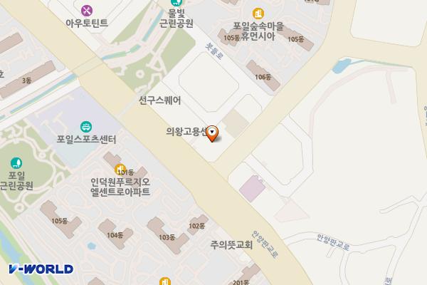 파레사타워오피스텔 위치 지도 — 경기도 의왕시 포일세거리로 3